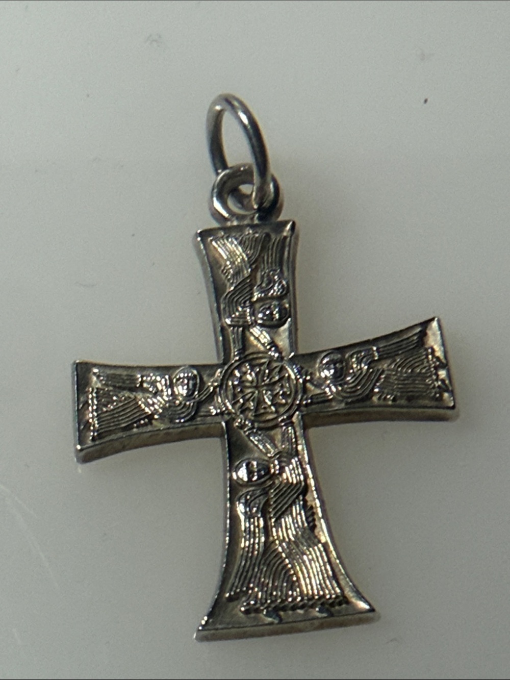 925 Angel  Cross Pendant - Religious Charm